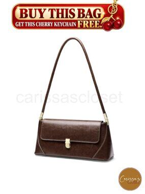 ✨ Genuine Leather Shoulder Bag Hobo Handbag RFID Anti-Theft Crossbody Work